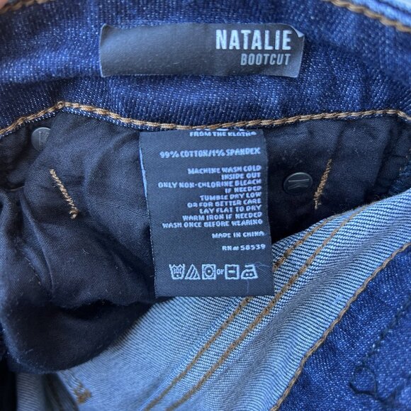 Kut from the Kloth Size 10 Natalie High Rise Bootcut Blue Jeans Medium Wash - Picture 5 of 7